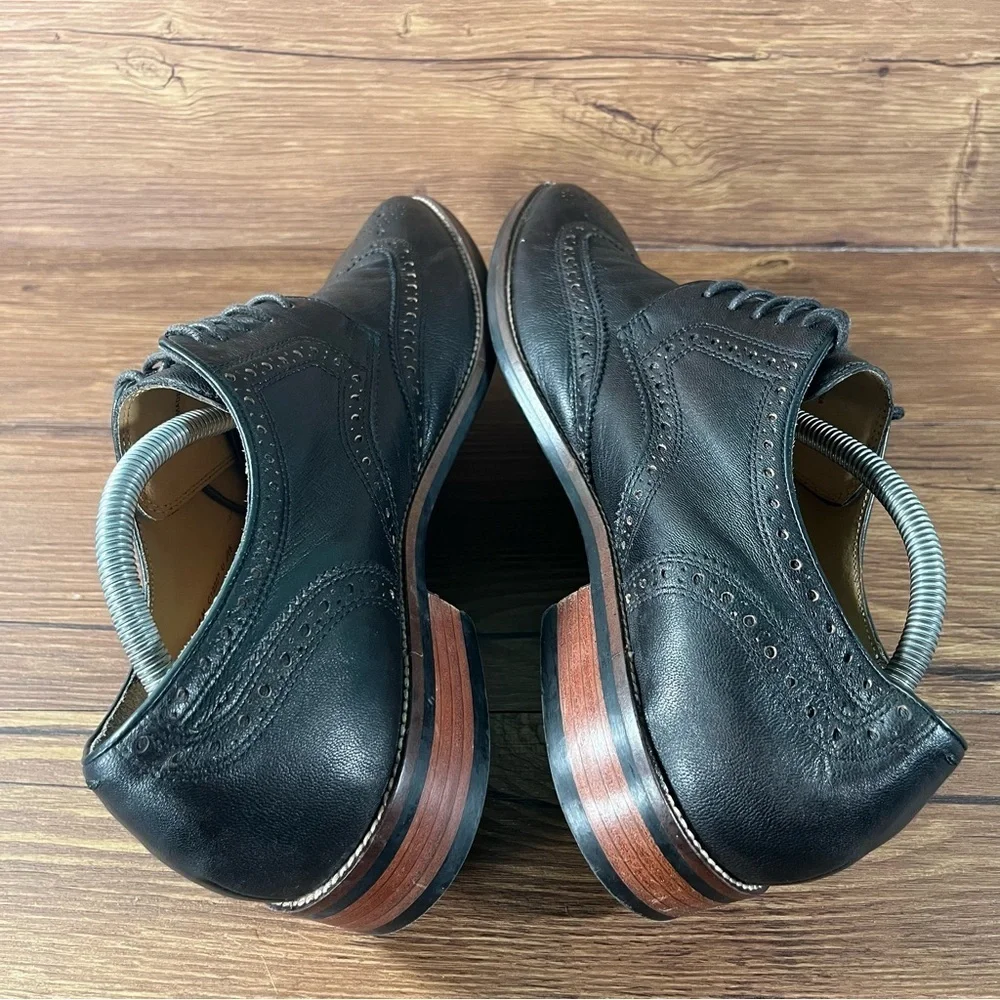 Cole Haan Grand‎ OS Wingtip Black Leather Dress Shoes Men’s Size 10